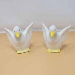 Vintage George Good Napkin/Card Holder Ceramic Duck  Made In Taiwan